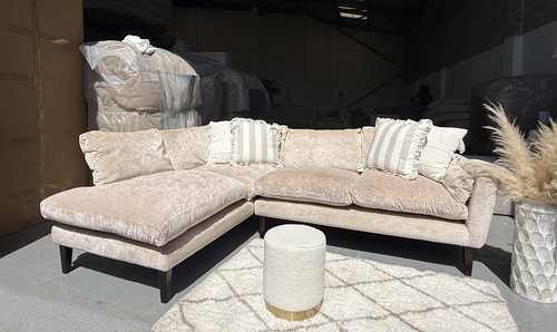 Beige laura ashley corner sofa - beige,